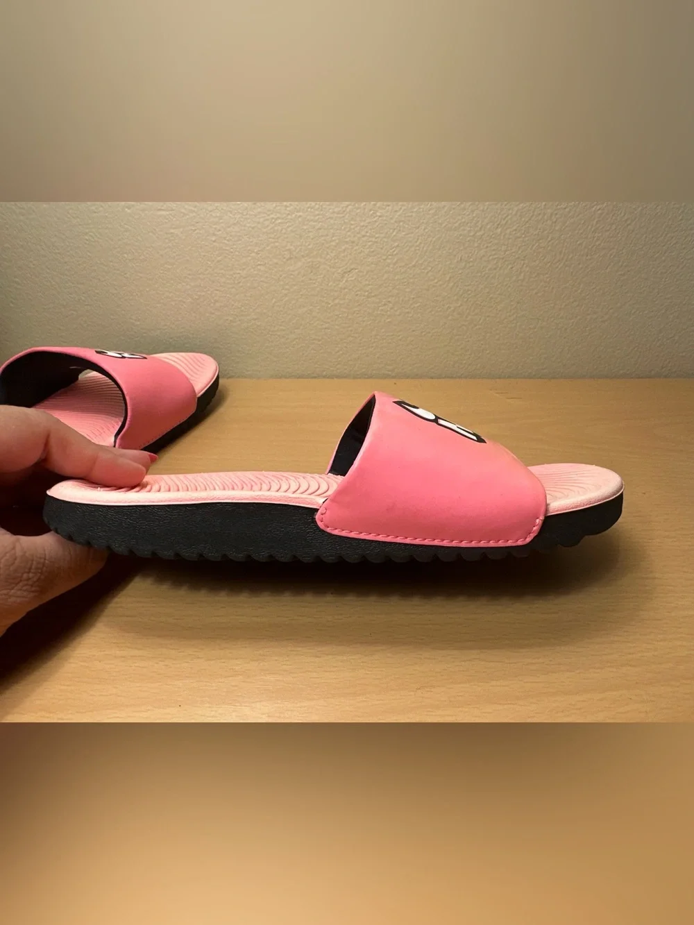 Nike Kawa Slide GS Sunset White Black Pulse Slides Shoes Size 2Y